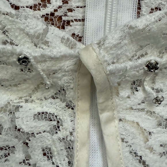 *LIKE NEW* White lace shift dress / tunic size M - Picture 7 of 7